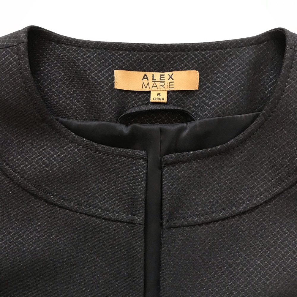 NWT Alex Marie Black Pam Bolero Raspberry Jacket 6 - Picture 2 of 16
